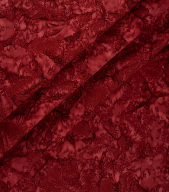 Batik Cotton Fabric Tonal Burgundy, , hi-res, image 3