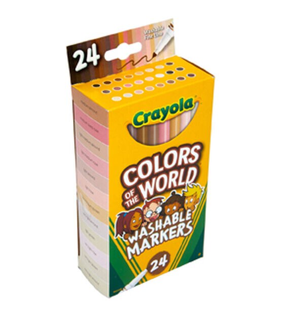 Crayola 24ct Colors of the World Fine Line Markers, , hi-res, image 3