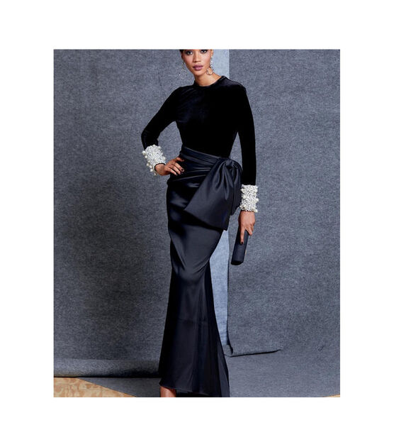 Vogue V1605 Size 14 to 22 Misses Top & Skirt Sewing Pattern, , hi-res, image 4