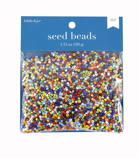3.5oz Multicolor Glass Seed Beads by hildie & jo