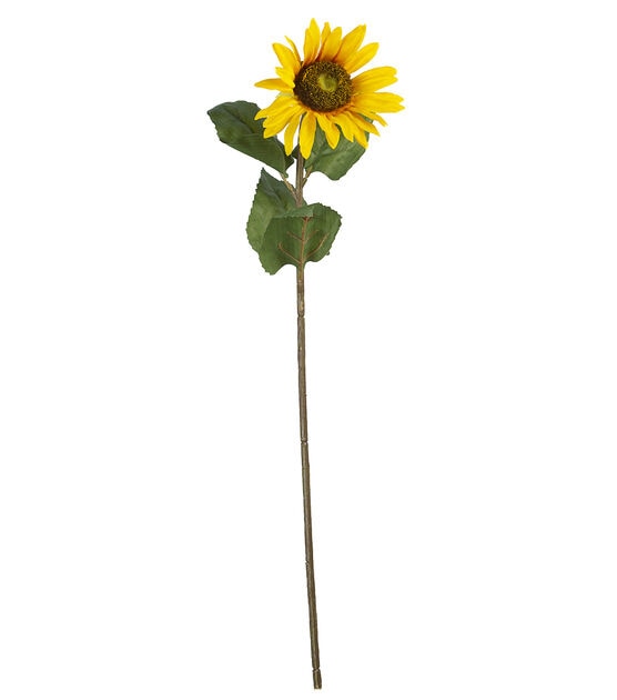 27" Yellow Sunflower Stem by Bloom Room