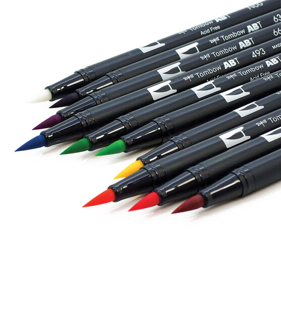Tombow Dual Brush Pen Set 10 Pkg Brights, , hi-res, image 4