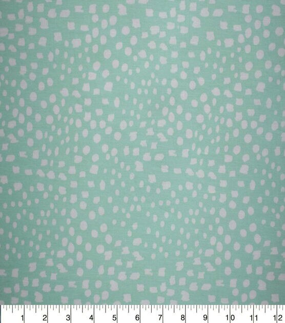 Funky Dots on Teal Quilt Cotton Fabric by Quilter's Showcase