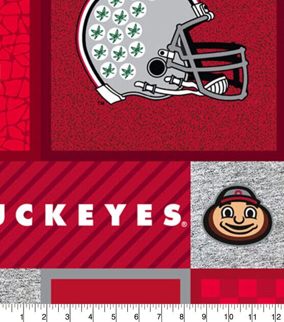 Ohio State Buckeyes Fleece Fabric College Patches, , hi-res, image 2