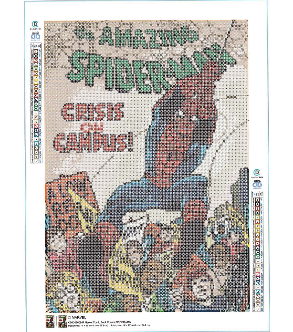 Diamond Dotz 20 Marvel Comic Book Covers Spider Man Painting Kit - Diamond Painting - Crafts & Hobbies
