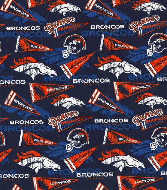 Fabric Traditions Denver Broncos Cotton Fabric Retro, , hi-res, image 2