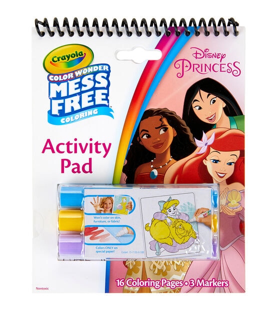 Crayola 20ct Color Wonder Princess Mini Activity Pad Coloring Kit