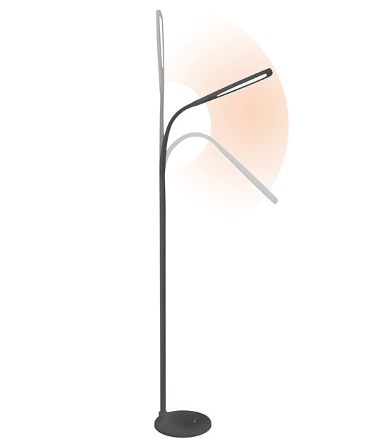 OttLite 71" Natural Daylight LED Flex Floor Lamp, , hi-res, image 3