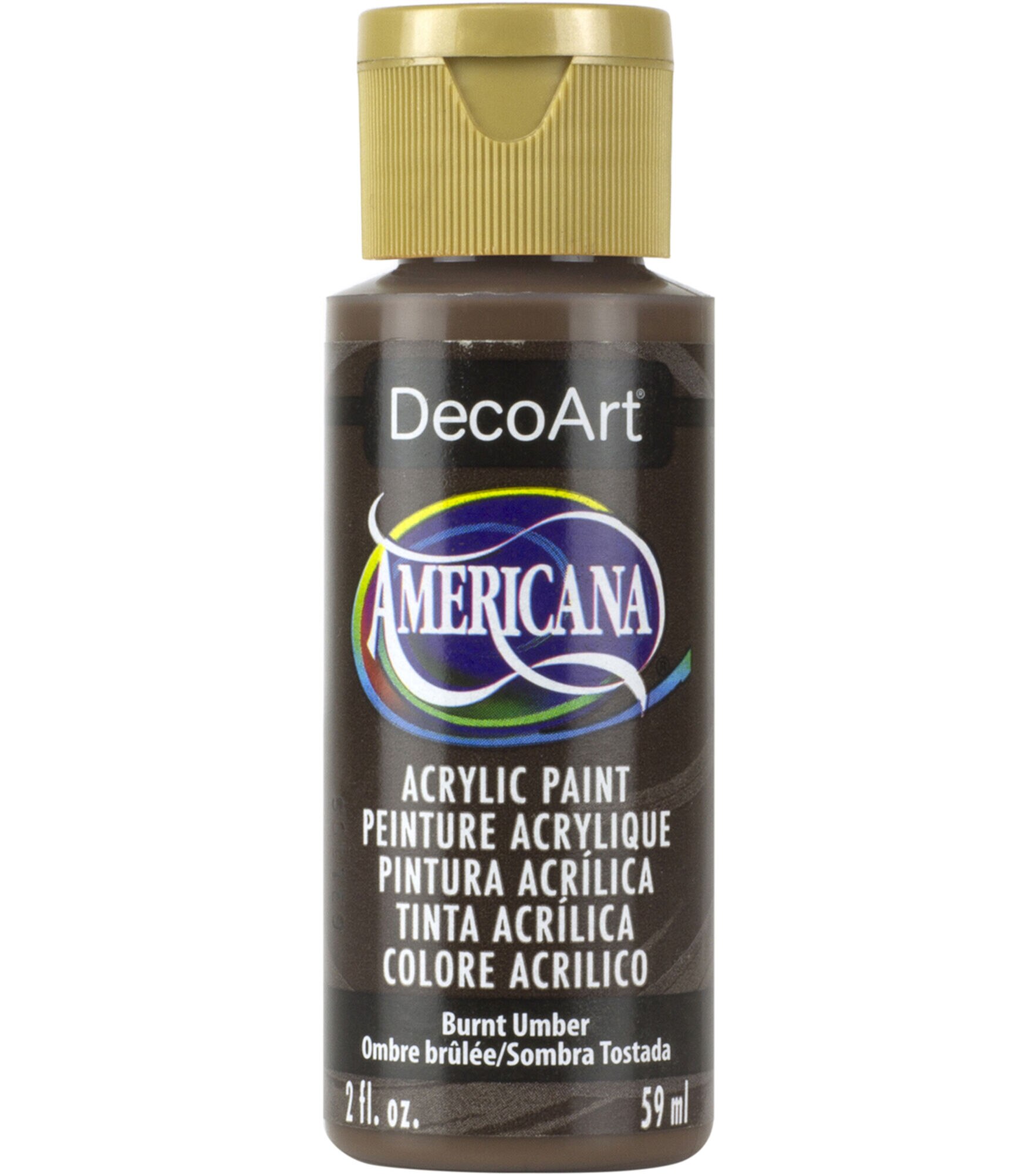 DecoArt Americana Acrylic 2oz Paint, Burnt Umber, hi-res