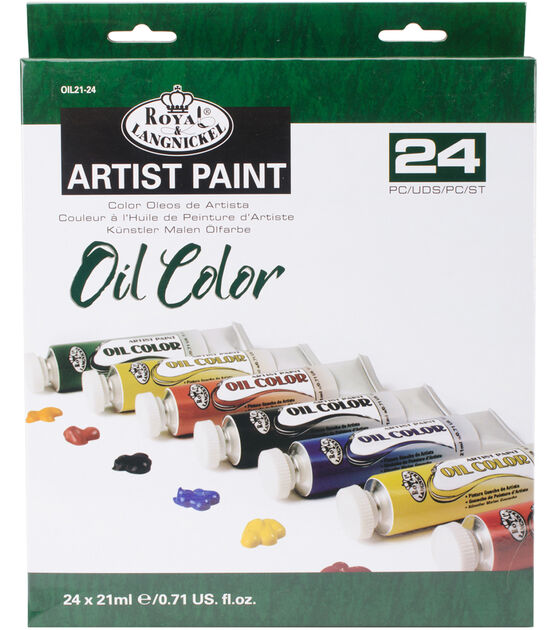 Royal & Langnickel 24 pk Oil Color Artist Paints Assorted Colors