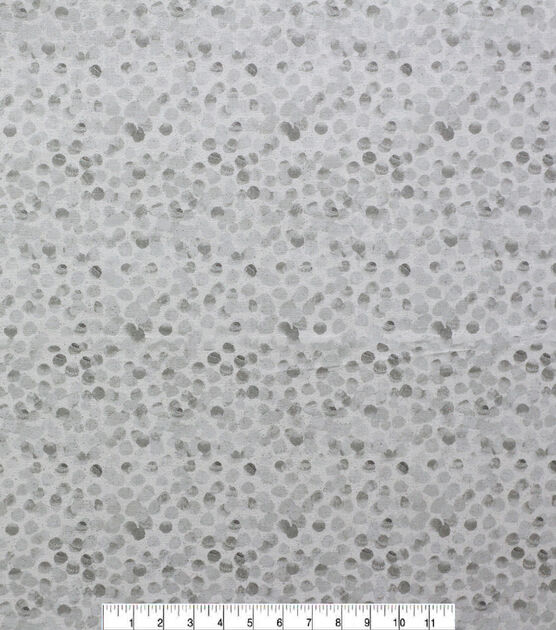 Gray Dots Quilt Glitter Cotton Fabric by Keepsake Calico, , hi-res, image 2