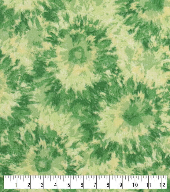 Lime Green Tie Dye Bursts Quilt Cotton Fabric by Keepsake Calico, , hi-res, image 3