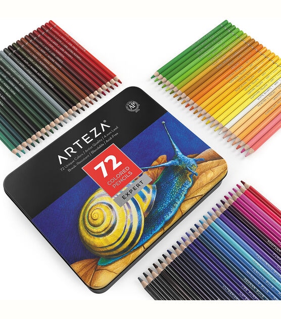 Arteza Professional Colored Pencils, Assorted Colors, Set for Adults  Artists - 120 Pack