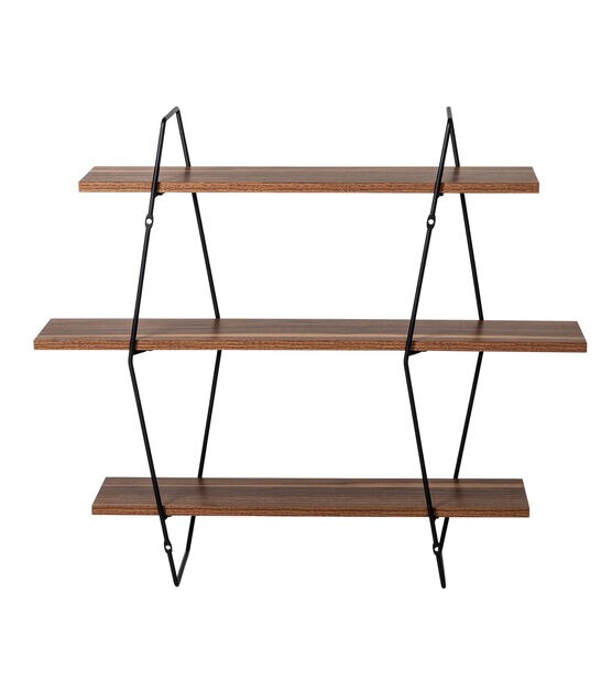 Honey Can Do Three Tier Decorative Wall Shelf, , hi-res, image 7