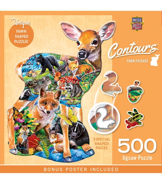 MasterPieces 21" x 27" Fawn Friends Jigsaw Puzzle 500pc