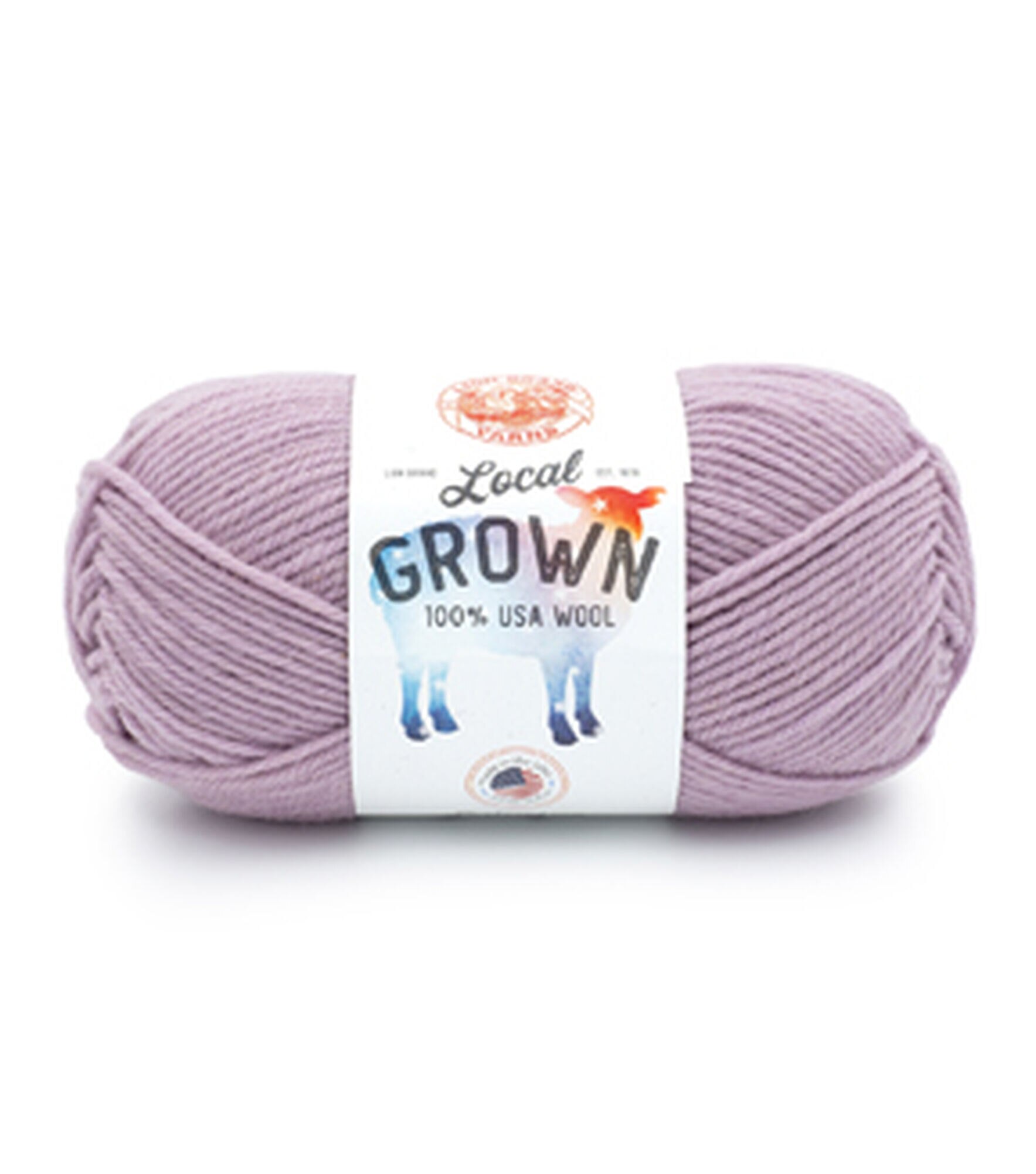 Lion Brand Local Grown 186yds Worsted Wool Yarn, Lilac, hi-res