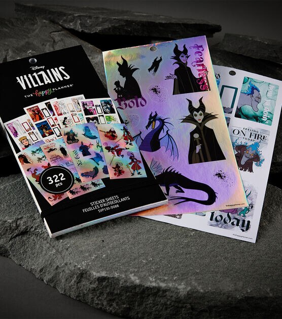 322pc Disney Villains Happy Planner Sticker Pack, , hi-res, image 5