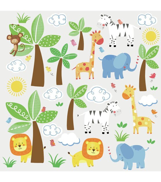 RoomMates Wall Decals Jungle Friends, , hi-res, image 2