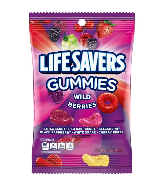 Life Savers 7oz Gummies Wild Berry Flavored Candy
