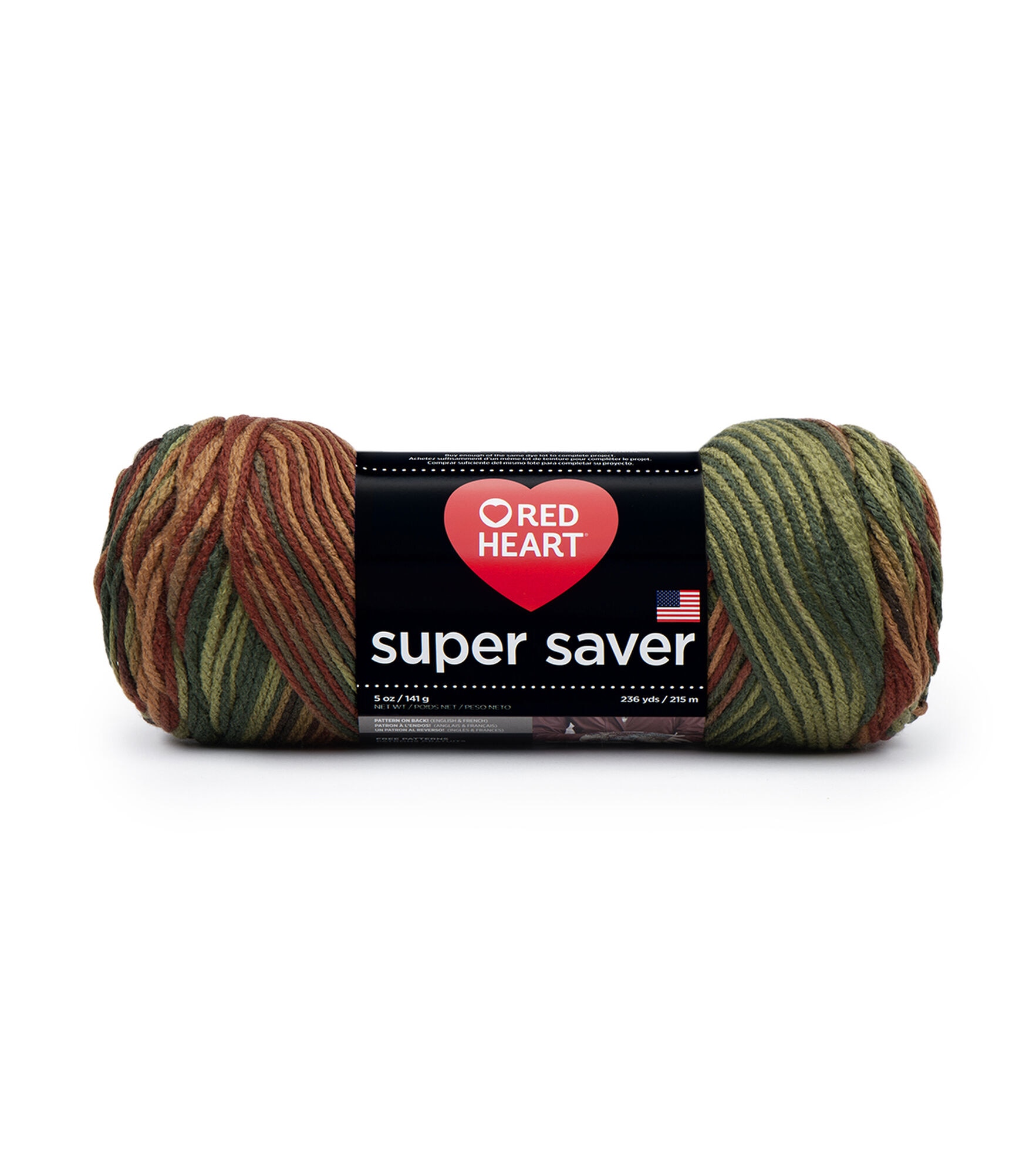 Red Heart Super Saver Worsted Acrylic Yarn, Fall, hi-res