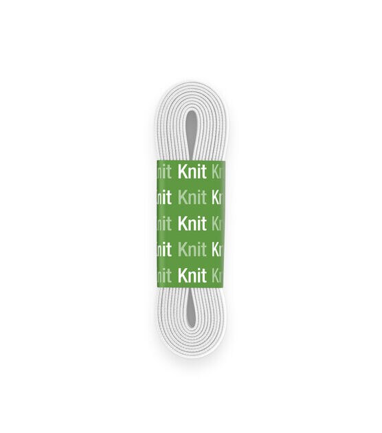 Dritz 3/8" Knit Non-Roll Elastic, White, 2 yd, , hi-res, image 3