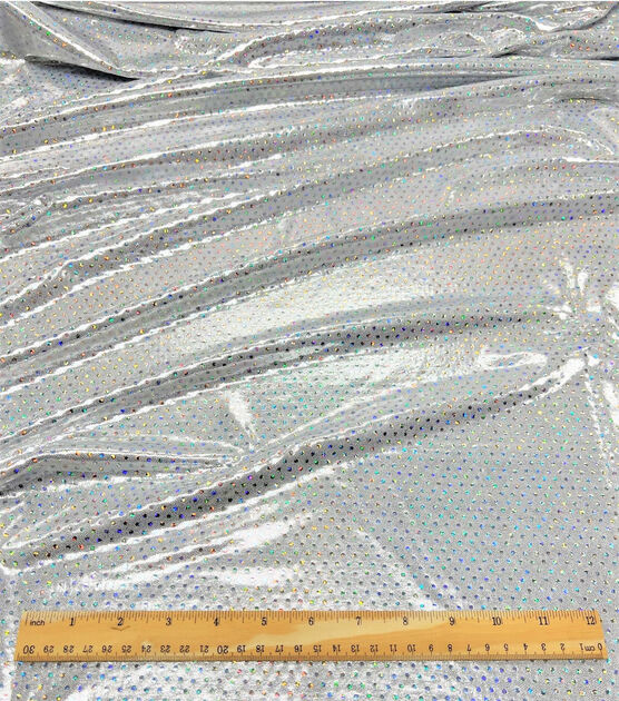 Performance Ultimate Polyester & Spandex Fabric Silver, , hi-res, image 3