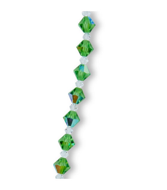 6mm Peridot Glass Strung Bead Strand by hildie & jo, , hi-res, image 3