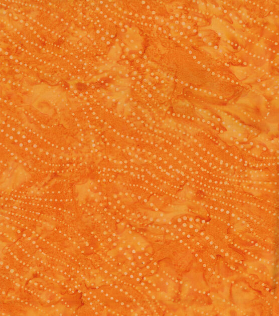 Hi Fashion Yellow Orange Dot Batik Cotton Fabric