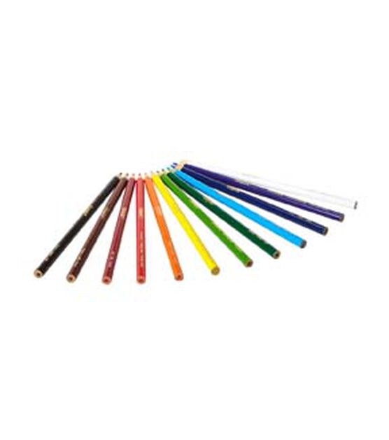 Crayola 12ct Bright Long Colored Pencils, , hi-res, image 4