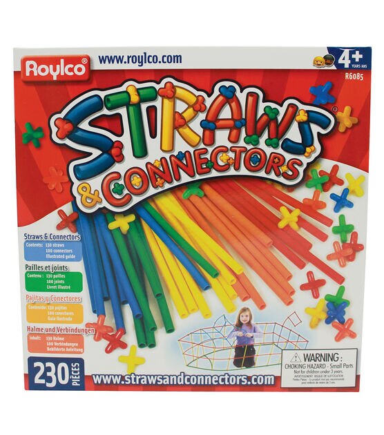 Roylco 230pc Straws & Connector Set