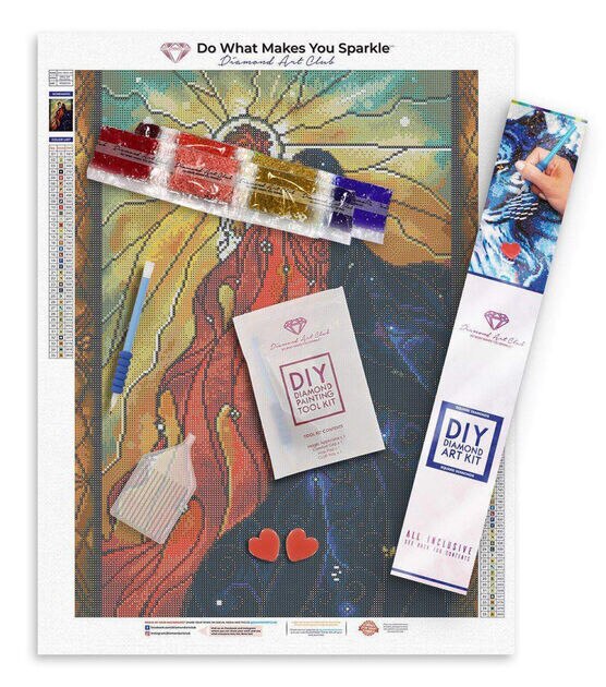 Diamond Art Club 16.5" x 22.5" Mary Did You Know Painting Kit, , hi-res, image 3