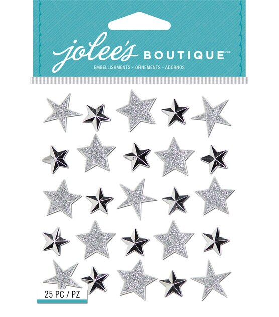 Jolee's Boutique Repeat Stickers Silver Star