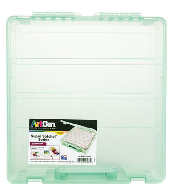 ArtBin 15" Super Satchel Mint 1 Compartment Box With Handle & Latches