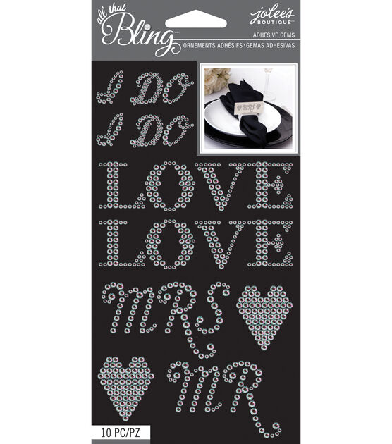 All That Bling Jolee's Boutique Clear Words Wedding Bling
