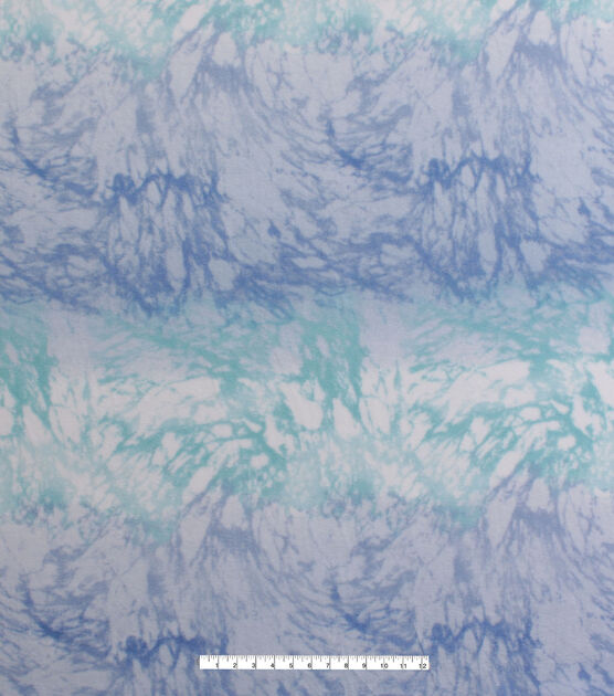 Endless Summer Blue Tie Dye Anti Pill Fleece Fabric, , hi-res, image 2