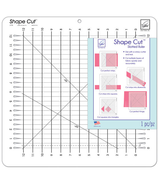 June Tailor Squared Straight on The 1/2 Ruler