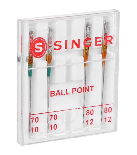 SINGER Universal Ball Point Machine Needles Assorted Sizes 4ct, , hi-res, image 5