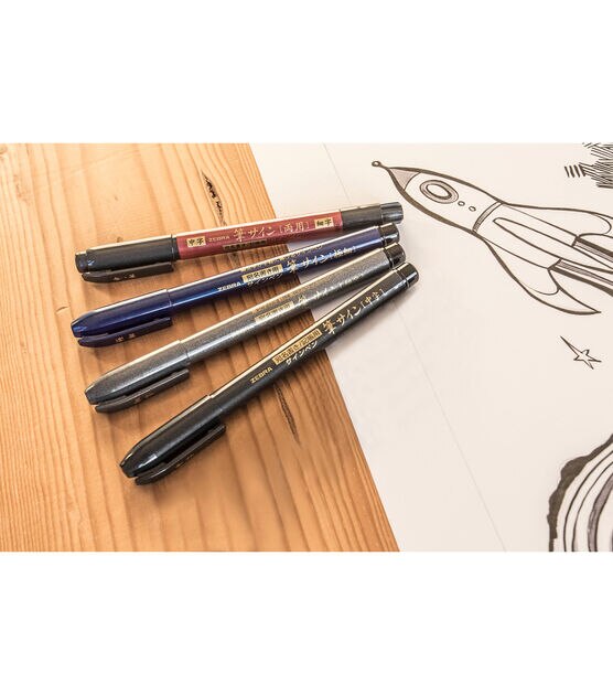 Arteza Micro-Line Ink Pens, Set of 5, Black Fineliners with Japanese Archival in