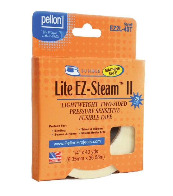 Pellon EZ2L 40T EZ Steam II 1/4" x 40yd Lite Double Sided Fusible Tape