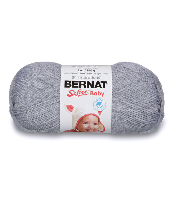 Bernat Softee Chunky Set of 3 / 100% Acrylic Yarn, Super Bulky 6 White 