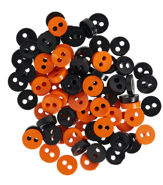 Favorite Findings 1/4" Halloween Plastic 2 Hole Buttons 75pc, , hi-res, image 10