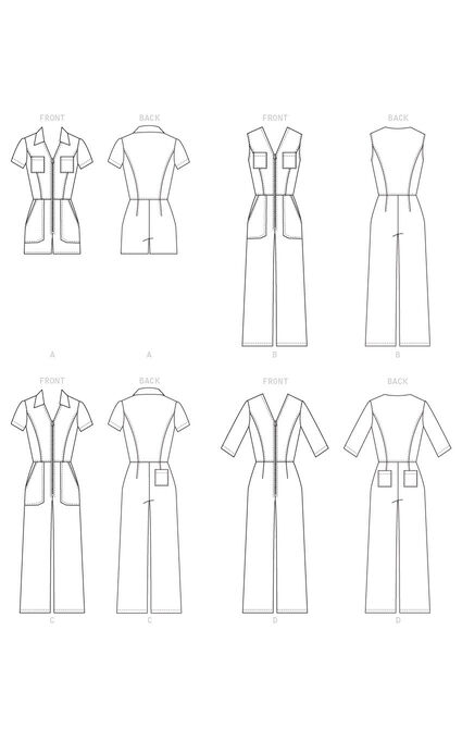 McCall's M7908 Size 14 to 22 Misses & Miss Jumpsuits Sewing Pattern, , hi-res, image 5