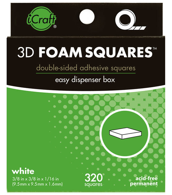 White Foam Squares