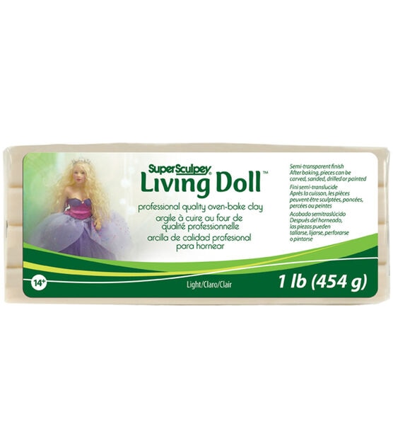 Super Sculpey Living Doll Clay 1 Pound-Baby