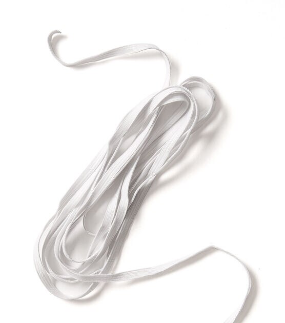 Elastic, 1/4 Knitted White, Wholesale