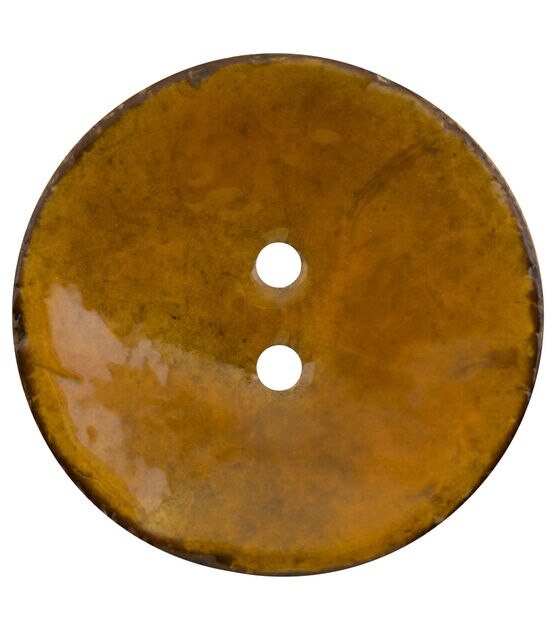 Organic Elements 2.5" Coconut Round 2 Hole Button, , hi-res, image 5