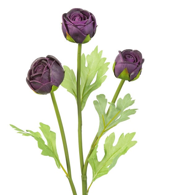 24.5" Purple Ranunculus Stem by Bloom Room, , hi-res, image 2