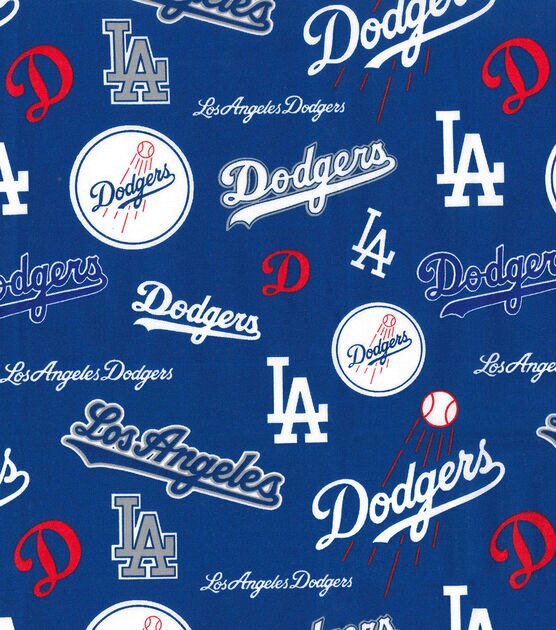 Fabric Traditions Cooperstown Los Angeles Dodgers Cotton Fabric