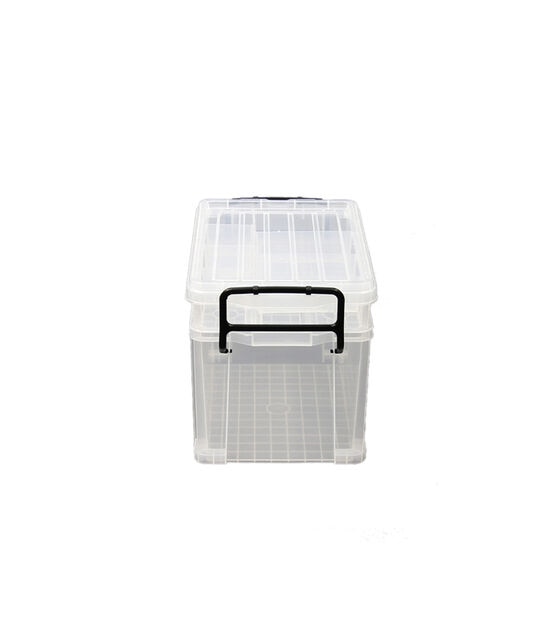 17" x 9" Tall Stacker Durable Plastic Storage Bin With Lid by Top Notch, , hi-res, image 3