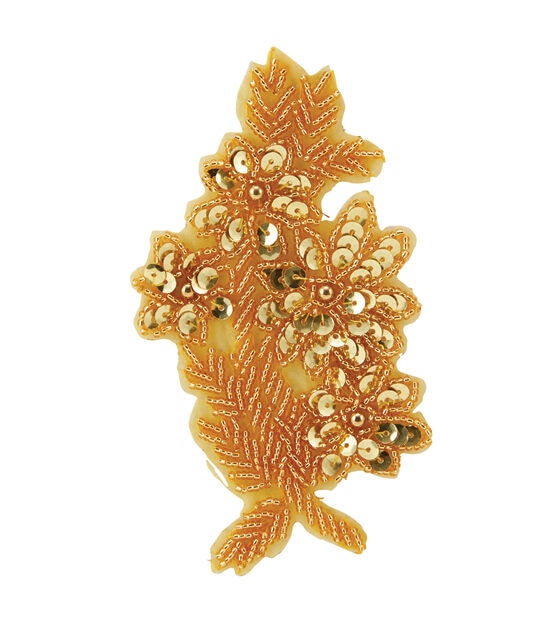 Yaya Han Cosplay Sew on Flower Applique Gold, , hi-res, image 2